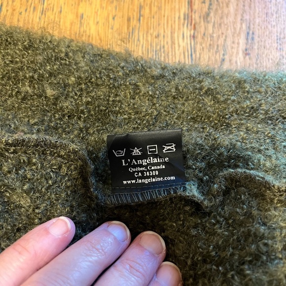L’ANGELAINE – Khaki Wool & Kid Mohair Knit Vest (Taille G/XL) - Picture 8 of 11